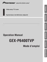 Pioneer GEX-P6400TVP Handleiding