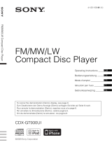 Sony cdx gt930ui de handleiding