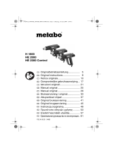 Metabo H 1600 Heissluftpistole de handleiding