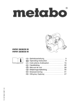 Metabo HWW 5500/20 M Handleiding