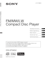 Sony cdx gt540ui de handleiding
