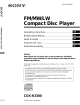 Sony cdxs3300 de handleiding