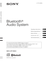Sony MEX-BT2800 - Bluetooth Audio System de handleiding