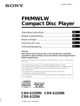 Sony cdx s 2250 de handleiding