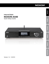 NOXON Noxon A 540 Internet Radio de handleiding