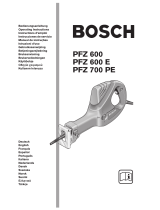 Bosch PFZ 600 E de handleiding