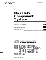 Sony MHC-GX250 de handleiding