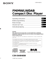 Sony CDX-DAB6650 de handleiding