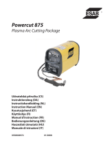 ESAB Powercut 875 Plasma Arc Cutting Package Handleiding