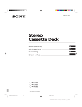 Sony TC-WR681 de handleiding