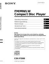 Sony CDX-F5500 de handleiding