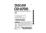 Tascam CD-A700 de handleiding