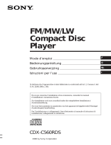 Sony CDX-C560RDS de handleiding