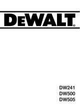 DeWalt DW505 Handleiding