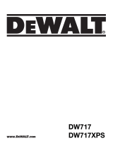 DeWalt DW717XPS Handleiding