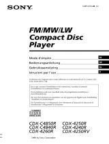 Sony CDX-C 4850R de handleiding
