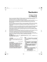 Panasonic SXPX663 Handleiding