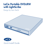LaCie Portable DVD±RW with LightScribe Design by Sam Hecht USB 2 Snelle installatiegids