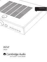 Cambridge Audio AZUR 351A Handleiding