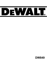 DeWalt DW849 T 2 de handleiding