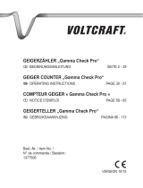 VOLTCRAFT Gamma Check Pro Operating Instructions Manual