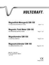 VOLTCRAFT GM-100 Operating Instructions Manual