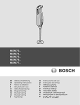 Bosch MSM7400/01 de handleiding