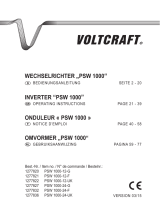 VOLTCRAFT PSW 1000 Operating Instructions Manual