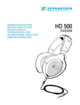 Sennheiser HD 500 Handleiding