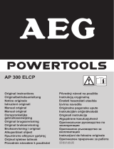 AEG AP 300 ELCP Handleiding