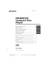 Sony cdx 3000 de handleiding