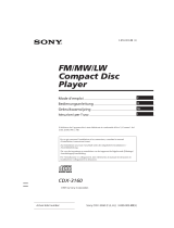 Sony cdx 3160 de handleiding