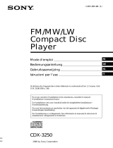 Sony cdx 3250 de handleiding