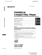 Sony cdx ca 750 de handleiding