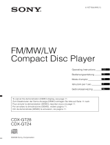 Sony CDX-GT28 de handleiding