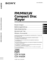 Sony CDX-M700R de handleiding