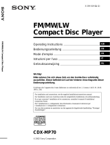 Sony CDX-MP70 de handleiding