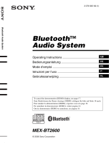 Sony MEX-BT2600 Handleiding