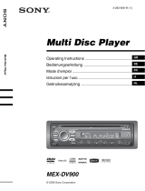 Sony MEX-DV900 Handleiding
