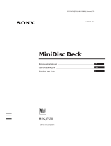 Sony MDS-JE510 de handleiding
