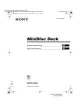 Sony MDS-S50 de handleiding