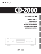 TEAC CD-2000 Handleiding