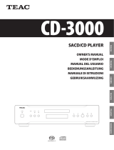 TEAC CD-3000 Handleiding