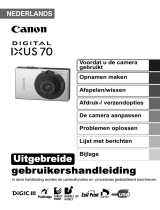 Canon DIGITAL IXUS 70 de handleiding