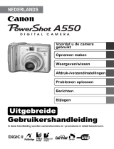 Canon PowerShot A550 de handleiding