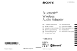 Sony TDM-BT10 de handleiding