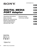 Sony DIGITAL MEDIA PORT TDM-iP10 de handleiding