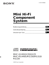 Sony MHC-RG310 de handleiding