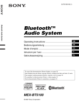 Sony BluetoothH MEX-BT5100 de handleiding