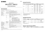 Yamaha MG12 Specificatie